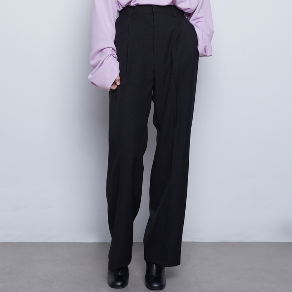 Wide Slacks Black
